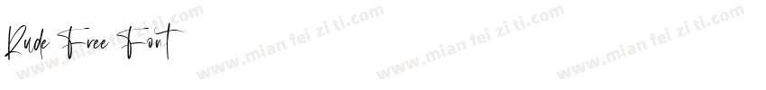 Rude Free Font字体转换